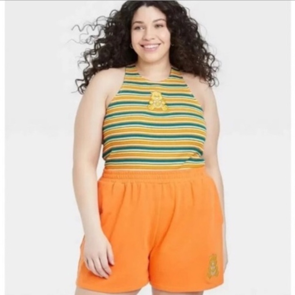 Care Bears Striped Funshine Bear Halter Tank Top size XL‎